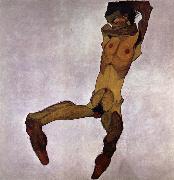 Egon Schiele Seated Male Nude Germany oil painting artist